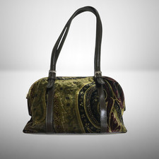 Borsa a mano in velluto ETRO