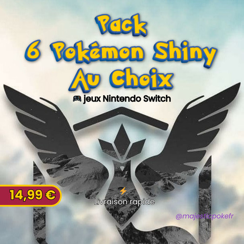 Pokémon shiny 6iv - pokémon, choix