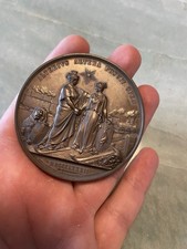 eccezionale medaglia 1882 Agostino Magliani  linea ferroviaria Lecce Otranto