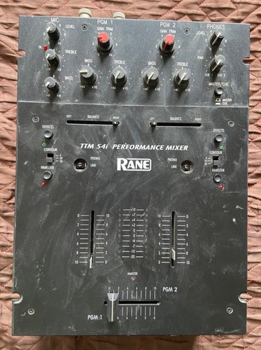 Rane ttm 54i performance - ttm,