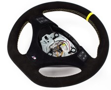 Piatto Volante Multifun.für BMW M-LENKRAD E90, E91 Nuovo Alcantara Giallo Anello