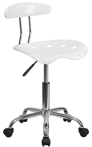 Sedia girevole bianca - girevole,