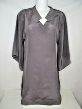 Maryan Mehlhorn #M3628 tunica di seta DANCE tortora con pietre preziose (G)