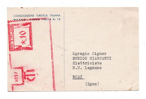 Cartolina postale 1938 - cartolina,
