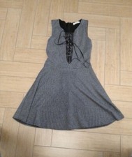 Vestito scamiciato bambina taglia S Everis pied de poule 