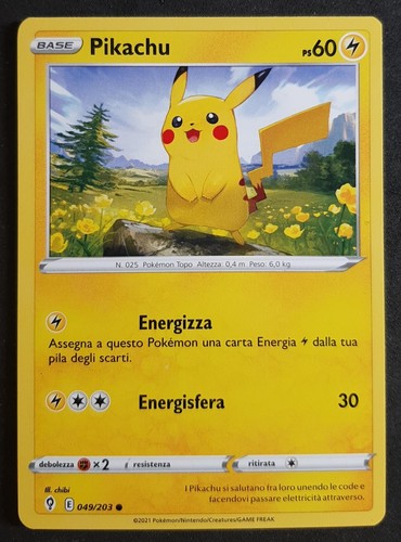 Pikachu 049 203 italiano - pikachu, in