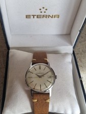 Vintage Watch Eterna Matic Atumatico Con Scatola Box Originale