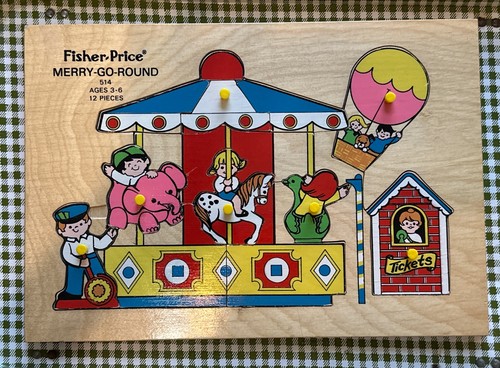 Puzzle vintage fisher price - puzzle, fisher-price