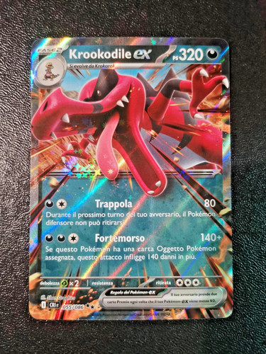 Carta pokemon krookodile - krookodile, ex