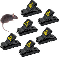 6 Pezzi Trappole per Topi per Interno E Esterno, Struttura Della Fibbia Altament