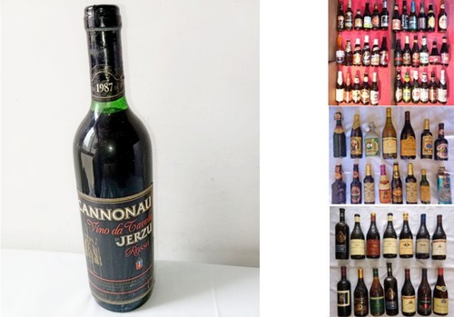 Bottiglia vino cannonau - di,
