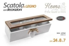 SCATOLA PORTA BUSTINE THE Tè TE CIALDE SCATOLINA COFANETTO CONTENITORE 24*8*7CM