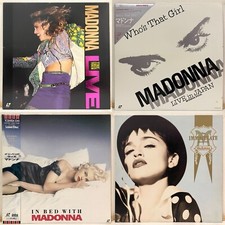 Madonna Laserdisc lotto di 4 LD Japan Who's That Girl, The Virgin Tour Live ecc.