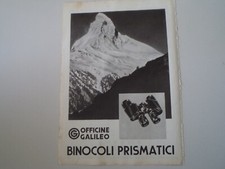 advertising Pubblicità 1938 BINOCOLI PRISMATICI OFFICINE GALILEO