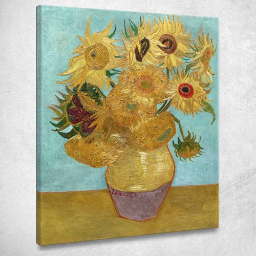Vaso con dodici girasoli - vaso,