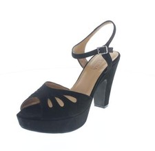 Martina Camoscio Nero - Taglia 40 Scarpe Donna Sandali Tacco