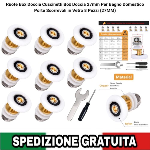 Ruote box doccia - doccia, nylon