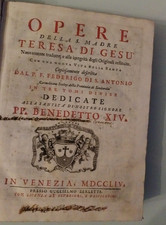 MADRE TERESA DI GESU Con una nuova vita di P. F. Federico di S. Antonio. 1754
