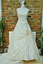 Occasione Abito da sposa nuovo Divina Spose avorio 42 stile romantico A line