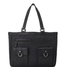 Borsa Gucci nera GG tela