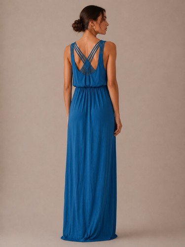 Maxi abito calvin klein - klein, blu