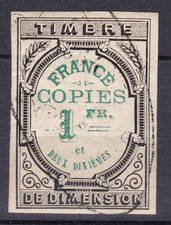 TIMBRE FRANCE FISCAUX COPIES 1