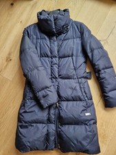 Piumino donna lungo blu Marca