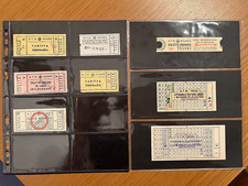 8 Biglietti e tesserini  vintage  ATM Milano Bus Tram e  (1° Metro Rarissimo)