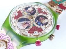 Swatch modello 1995, cronografo, tesoro russo, numero prodotto SCG107