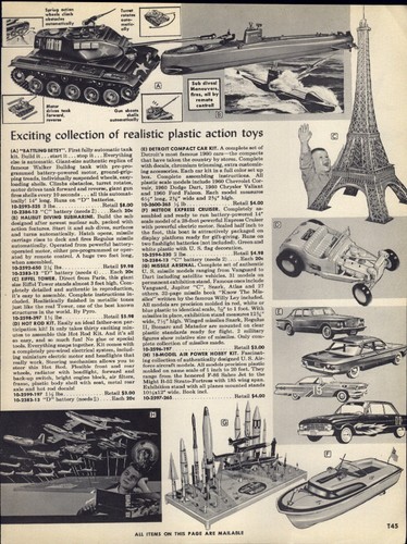 1961 carta pubblicitaria carro - 1961,