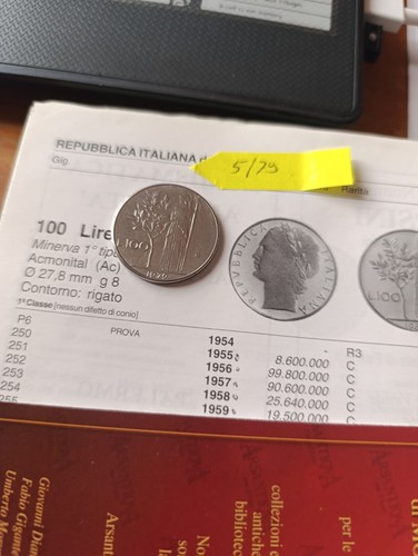 Moneta 100 lire del - lire, 1979