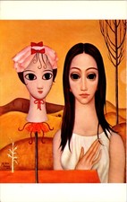 Cartolina dipinto ad olio