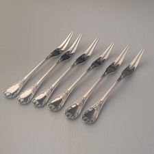 Posate Christofle originali Marly Escargot Forchetta 6 pezzi logo argento ben...