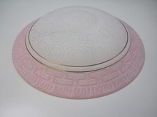 PLAFONIERA VENERE 1 o 2 LUCI DA INTERNO DIAM.40cm VETRO SEMISFERA bicolore