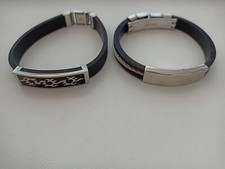 2 Braccialetti Uomo Nero