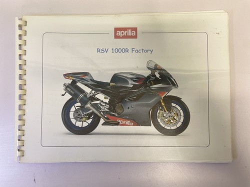 Manuale uso aprilia rsv - d'uso,