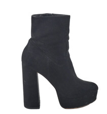 Stivaletti neri platform tacco