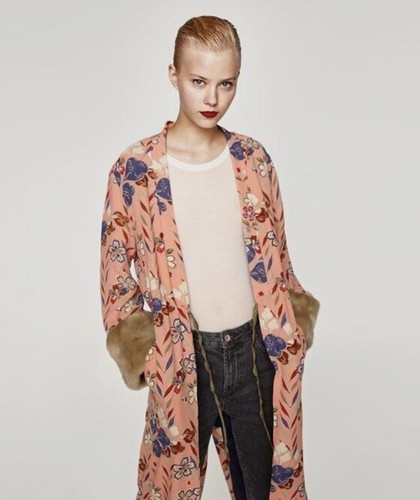 Kimono zara floreale con - kimono,