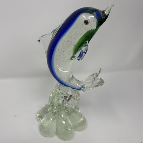 Scultura delfino vetro - delfino,