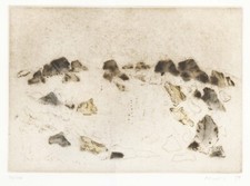 ZORAN MUSIC "Paysage 1978 -79   Acquaforte  - INCISIONE - GRAFICA