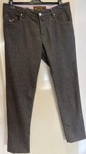 Jacob Cohen - 688 - Pantaloni grigi in lana gessato - UK 38
