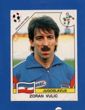 FIGURINA CALCIATORI PANINI ITALIA 90 ZORAN VULIC #273 NUOVA/NEW CON VELINA
