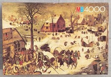 PUZZLE 4000 pièces MB COLOSSUS 1981 - BREUGHEL le recensement de Betlehem 146*98