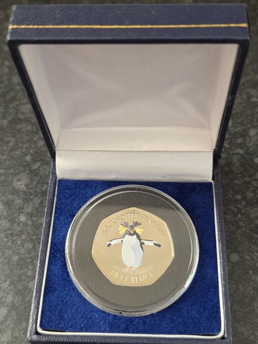 Moneta errore 50p pinguino - 50p,