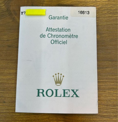 Certificato cronometro rolex - cronometro,