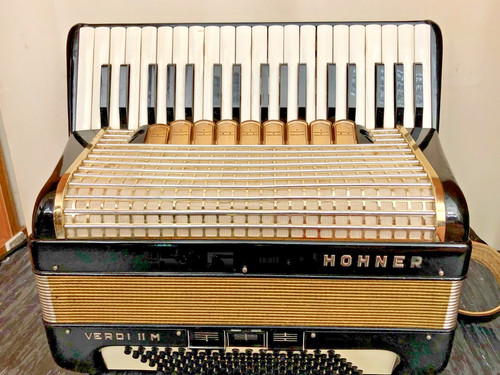 Fisarmonica hohner nera verdi - fisarmonica,