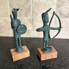 2 statuine scultura bronzo
