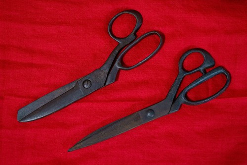 Coppia antiche forbici da - coppia,