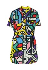 Moschino Abito con cintura stampa pop art