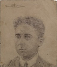 Antico disegno matita su - a,